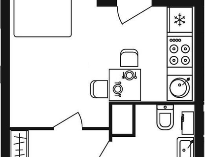 Студия, 27&nbsp;м²