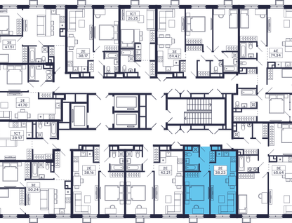 1-к. квартира, 39 м²