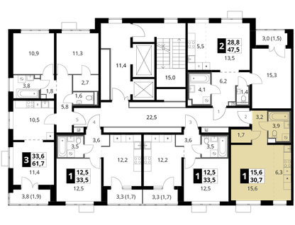 Студия, 30&nbsp;м²