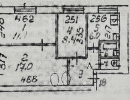 3-к. квартира, 54&nbsp;м²