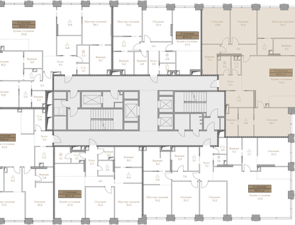 4-к. квартира, 180 м²