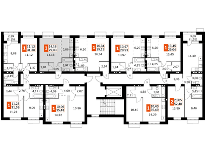 Студия, 29&nbsp;м²