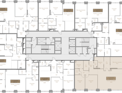 3-к. квартира, 136&nbsp;м²