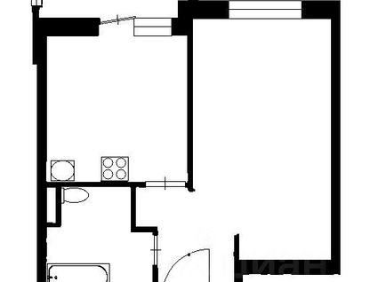 1-к. квартира, 35&nbsp;м²