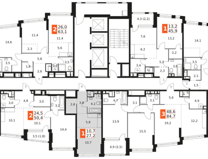 Студия, 27&nbsp;м²