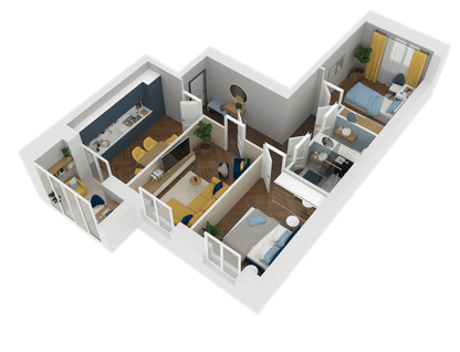 3-к. квартира, 69&nbsp;м²