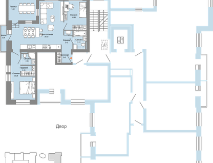 3-к. квартира, 74&nbsp;м²