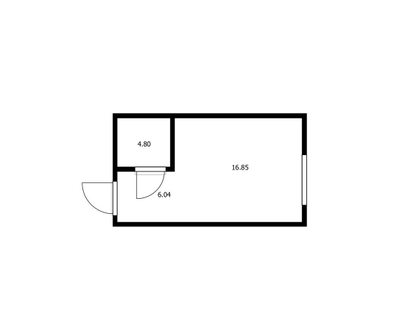 Студия, 27,6&nbsp;м²