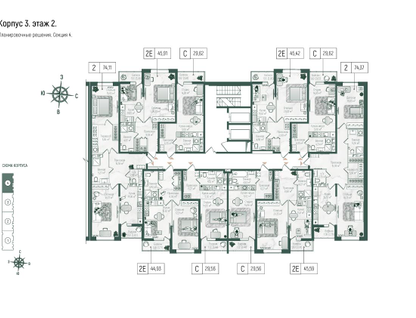 2-к. квартира, 75 м²
