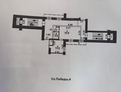 1-к. квартира, 39,3 м²
