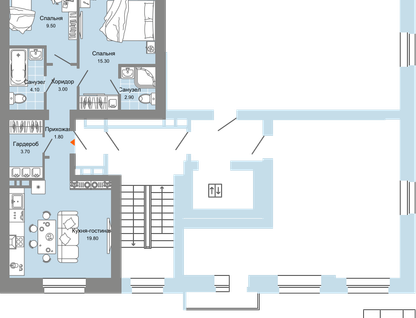 3-к. квартира, 61&nbsp;м²