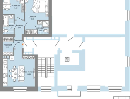 3-к. квартира, 61&nbsp;м²
