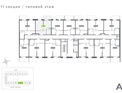 1-к. квартира, 34&nbsp;м²