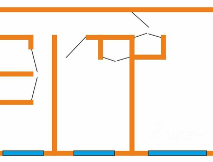 2-к. квартира, 45&nbsp;м²