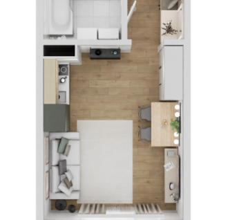 1-к. квартира, 28,4&nbsp;м²