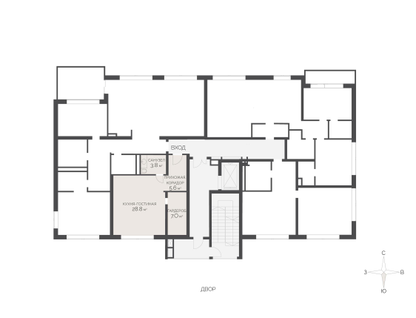 Студия, 43&nbsp;м²