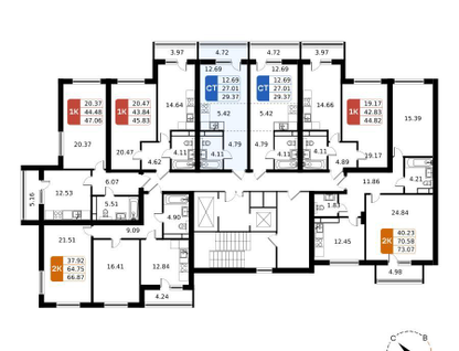 Студия, 28&nbsp;м²