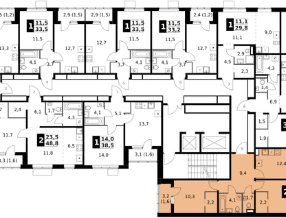 2-к. квартира, 60&nbsp;м²
