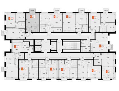 Студия, 26&nbsp;м²