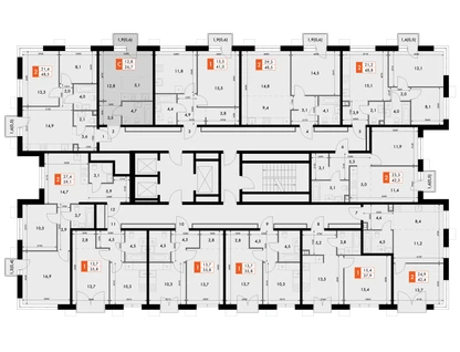 Студия, 26&nbsp;м²