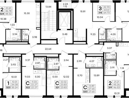 2-к. квартира, 48&nbsp;м²