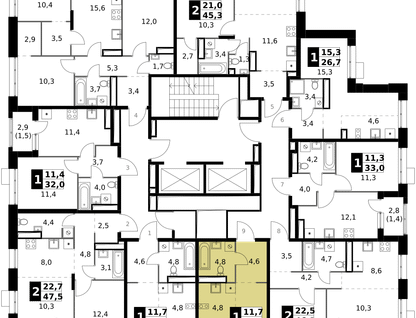Студия, 25 м²