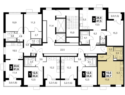 Студия, 30&nbsp;м²