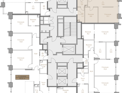 2-к. квартира, 113&nbsp;м²