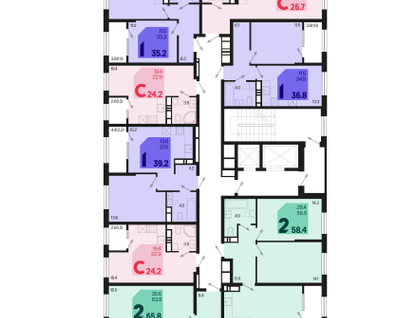 1-к. квартира, 37 м²