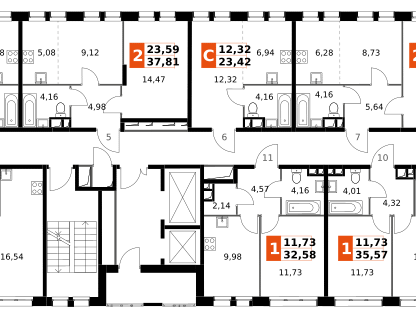 3-к. квартира, 59&nbsp;м²