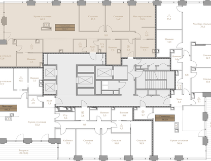 4-к. квартира, 183 м²