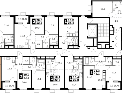 2-к. квартира, 47 м²