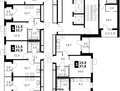 2-к. квартира, 60&nbsp;м²