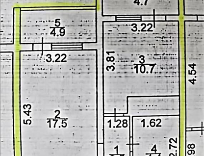 1-к. квартира, 45,7&nbsp;м²