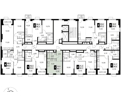 Студия, 25&nbsp;м²