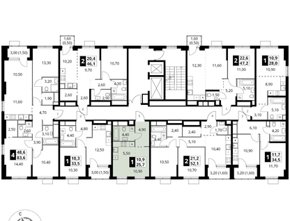 Студия, 25&nbsp;м²