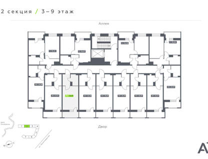 Студия, 26 м²