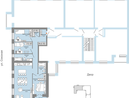 4-к. квартира, 100&nbsp;м²