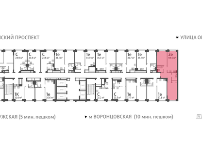 2-к. квартира, 69 м²