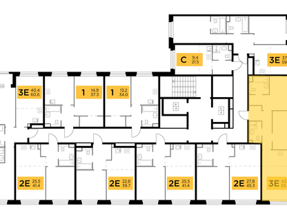 3-комнатная квартира, 65&nbsp;м²