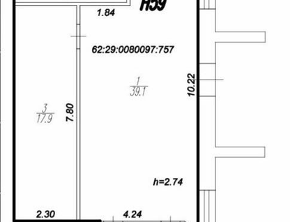 Помещение свободного назначения, 71&nbsp;м²
