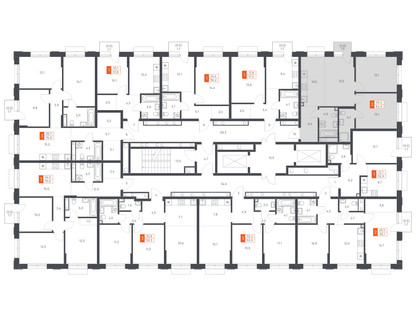 3-к. квартира, 64 м²