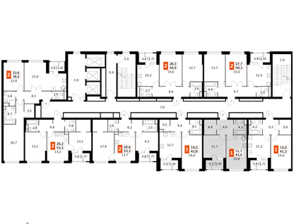 1-к. квартира, 41 м²
