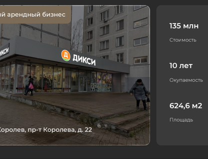Готовый бизнес, 624,6&nbsp;м²