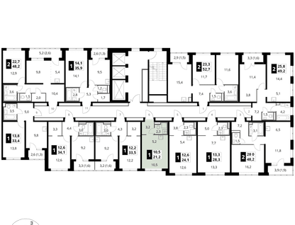 Студия, 21&nbsp;м²