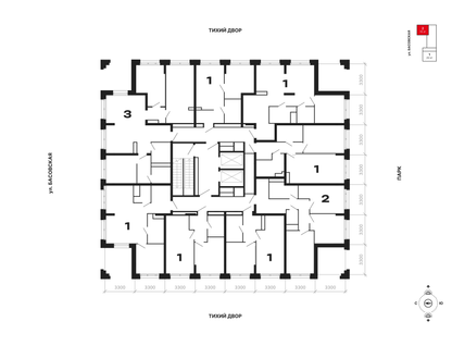 3-к. квартира, 89&nbsp;м²