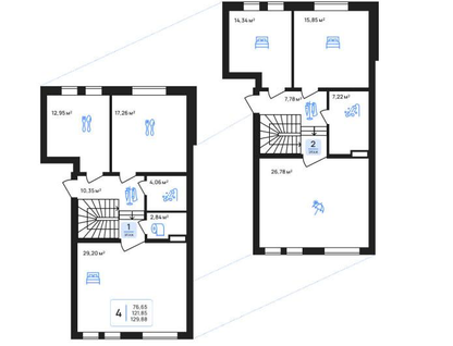 4-к. квартира, 129,9&nbsp;м²
