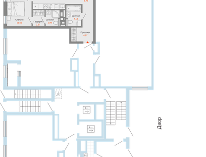4-к. квартира, 77 м²