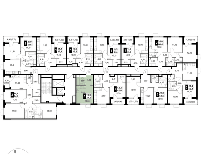 Студия, 23 м²