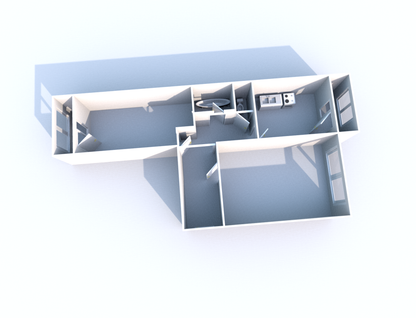 2-к. квартира, 62,6 м²
